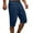 Navy, variant on Njoeus Men's Casual Athletic Shorts Mens Big &Tall Basketball Workout Running Gym Shorts Comfy Cotton Linen Beach Capris Shorts for Men M-5XL