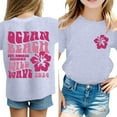 thumbnail image 2 of Gubotare Girls T Shirts Athletic Fashion Girls Short Sleeve T-Shirt Short Sleeve Tee for Girls Size 6-7 (Grey,6-7 Years), 2 of 8