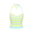 thumbnail image 6 of Coduop Women's Sleeveless Sling Vests Halter Crop Top Cami Tank Tops, 6 of 7