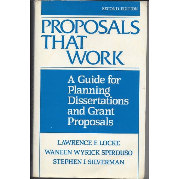 Pre-Owned Proposals That Work: A Guide for Planning Dissertations and Grant Proposals Paperback
