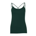 thumbnail image 5 of ALLLIST Green Trendy Tops for Women 2024 Scoop Neck Solid Sleeveless Cami Tank Tops Womens Tank Tops XXL, 5 of 6