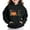 Black, variant on Thetops Little Girls 5T Black Hoodie - Fall Halloween Thanksgiving Festive Sweatshirt with Pumpkin, Autumn Leaves & LOVE Graphic - Durable Machine Washable