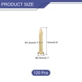 thumbnail image 2 of Uxcell 120 Pack Small Tiny Nails 1.2x10mm(DxL) Tiny Brass Nails Hardware Nails Small Nail, Brass Tone, 2 of 4