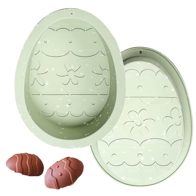 Molde de silicona para huevos de Pascua, suministros para hacer postres, utensilios de silicona para hornear de buena calidad: sin BPA, material grueso, resistente al calor (de -40 ℉ a +446 ℉), ideal