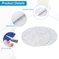 thumbnail image 3 of Uxcell 8pcs 10 Inch Round Adhesive Backed Felt for Household Applications, Light Grey, 3 of 5
