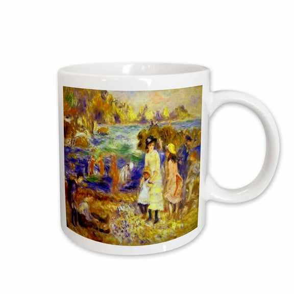3drose, Renoir - Children on Beach, 15oz Mug