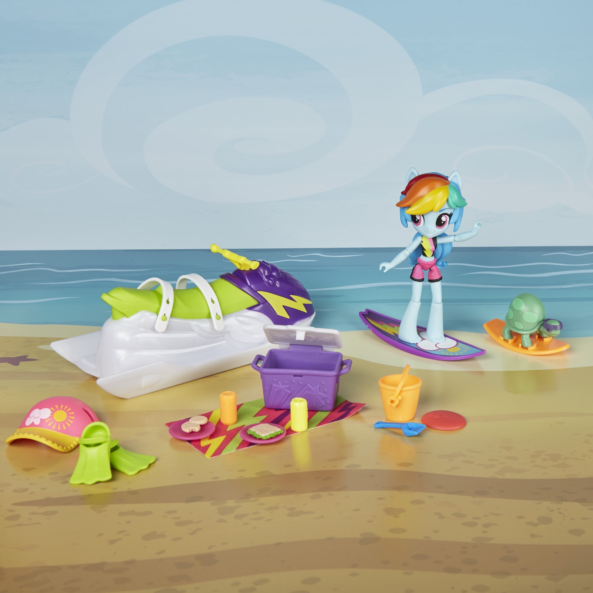 rainbow dash sporty beach set