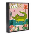 thumbnail image 3 of Stupell Industries Bohemian Alligator In Swamp Black Framed Giclee Art, 12 x 12, by Tina Finn, 3 of 8