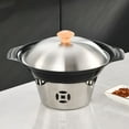 thumbnail image 4 of PTOOTP Japanese Style Sukiyaki Pot Iron Easy Cleanup for Professional Chefs 1Set, 4 of 8