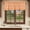 Orange, variant on Pink Valances for Windows, Decorative Rod Pocket Window Valance Curtains, Country French Rustic Buffalo Plaid Modern Art Short Curtain Drapes for Kitchen/Bathroom/Living Room, 2 Panels, 42" W x 18" L