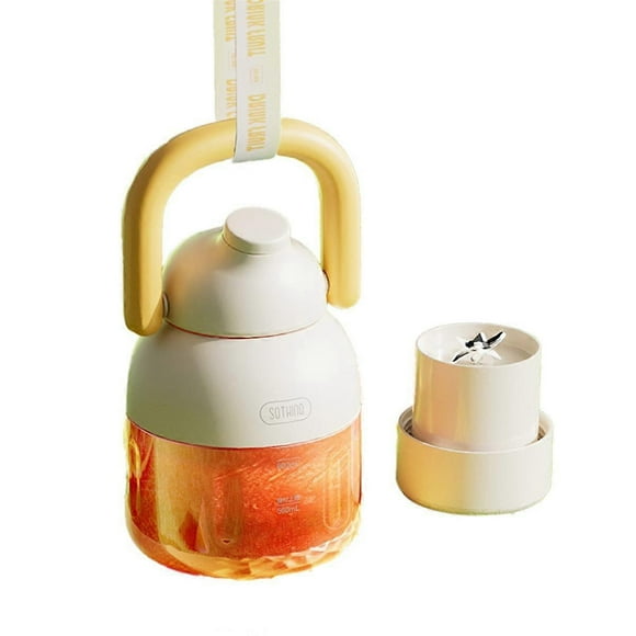 Portable Blender for Shakes & Smoothies Leak-Proof Water Bottle with Removable Straw Cordless Portable Juicer C