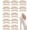 Beige, variant on 12 Pairs Anti-Slip Heel Grips Liners, Soft Suede Heel Cushion Pads Prevent Blisters for Heels & Shoes