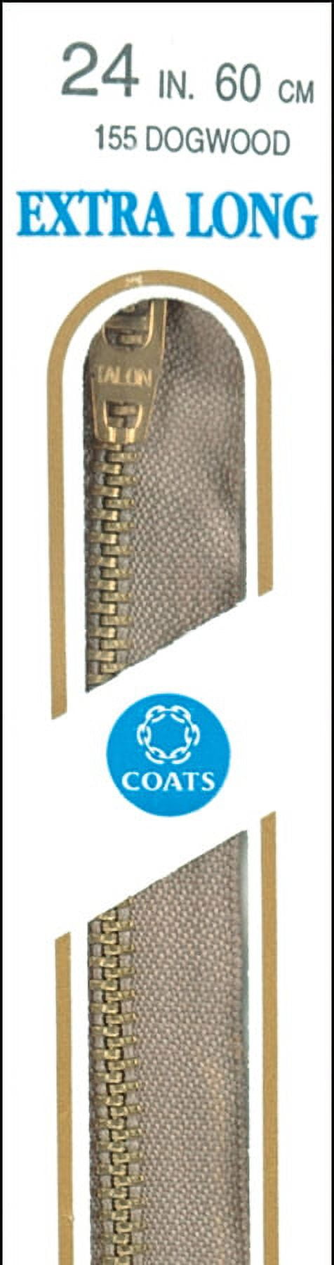 (2 pack) Coats 30" Extra-Long Metal Zipper, 1 Each