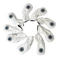 thumbnail image 2 of Conjunto De 9 Cubiertas De Cabeza De Club De Golf Cabeza De Cuero De PU De Hierro De Golf Con Impresión De Número Blanco Macarena Cubierta de la cabeza del palo de golf, 2 of 6