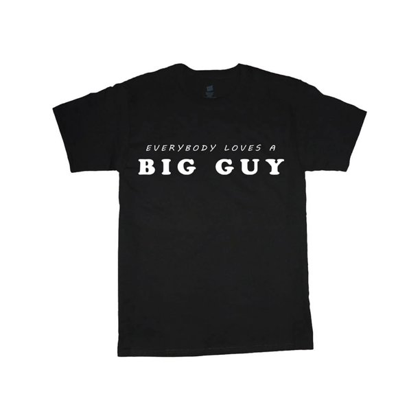 Camiseta divertida de Big Guy, camiseta gráfica grande y alta para hombre