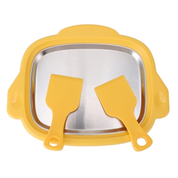 Yajisi 304 Stainless Steel Ice Stir‑Fry Machine with Dual Shovels – Multi‑Use Ice Cream, Yogurt & Frozen Treat Maker