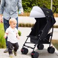 thumbnail image 4 of Lightweight Umbrella Stroller Baby Toddler Travel Canopy Hood Storage Basket, 4 of 10