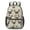 Pug Head Beige, variant on Bichon Frise and Dog Paw Print 17" School Backpacks for Teens,Waterproof Oxford Fabric,S-Shape Padded Straps for School,Travel,Hiking,Camping