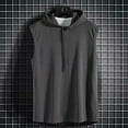 thumbnail image 2 of Verano para hombre músculo con capucha chaleco sin mangas culturismo gimnasio entrenamiento fitness camisa de alta calidad chaleco hip hop sudadera tops para hombres, 2 of 5