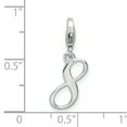thumbnail image 4 of 925 Sterling Silver Number 8 Pendentif Pendentif Charmes, 4 of 8
