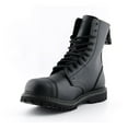 thumbnail image 6 of Grinders Unisex Black Military Punk Boots-Stag CS, 6 of 6
