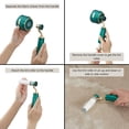 thumbnail image 6 of SALAV® Retro Edition Rechargeable Fabric Shaver and Lint Roller with 6-Blade Shaving System, Emerald, 6 of 18