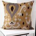 thumbnail image 3 of Pillow Decor Indah Ikat Yellow 20x20" Pillow Cover, 3 of 3