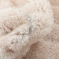 thumbnail image 2 of Well Woven Waina Beige Thick & Soft Geometric Shag Area Rug 5x7 (5'3" x 7'3"), 2 of 8
