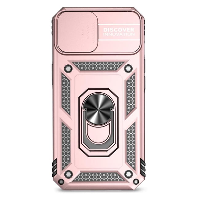 Estuche GANGXUN para iPhone 15 Plus, soporte giratorio 360°, estilo mecánico y magnético