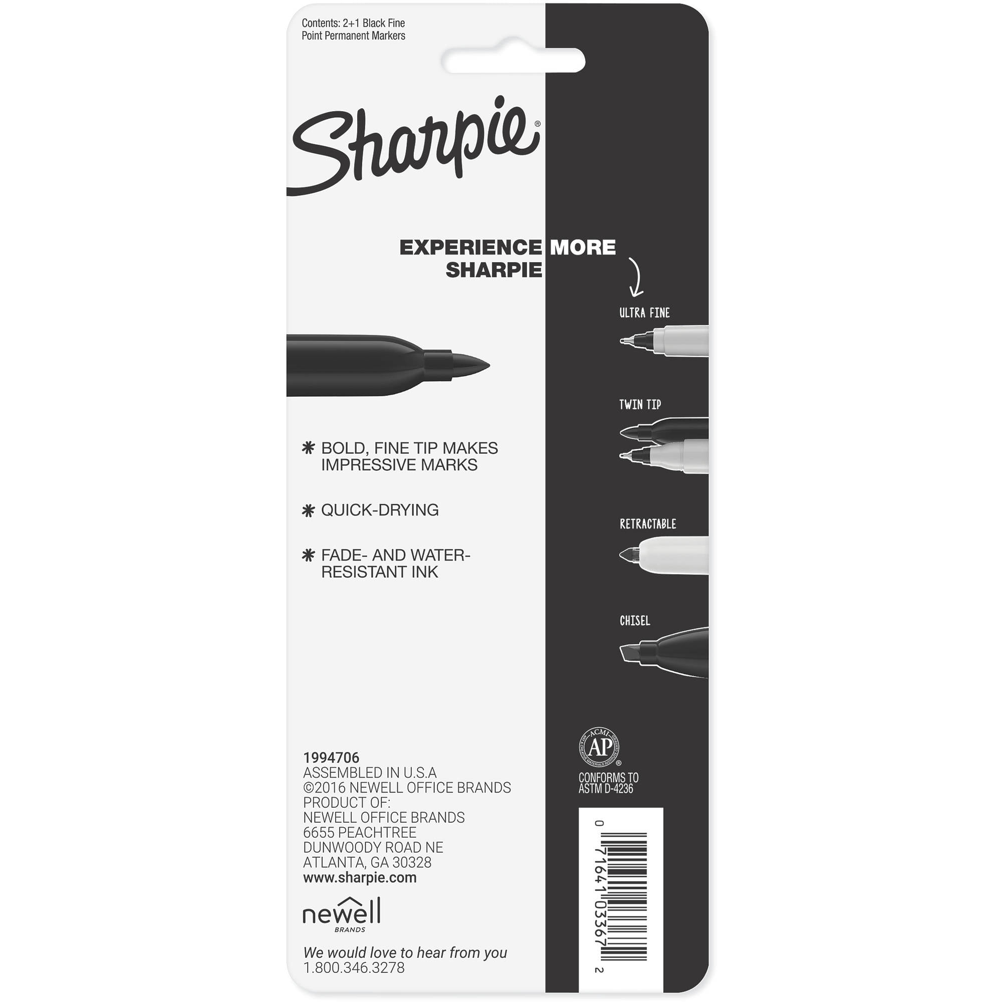 Sharpie Black Fine Point Permanent Marker Each – The Krazy Coupon