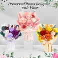 thumbnail image 5 of Preserved Flower Bouquet – Pink Roses & Flowers for Delivery, Real Long-Lasting Roses, Eternal Rose Set for Mother, Mom, Wife, Anniversary & Birthday Gifts for Women, 5 of 8