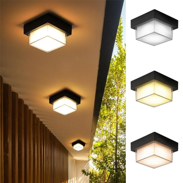 Sentmoon Ceiling Light LED Ceiling Light Outdoor Waterproof Ceiling Light Easy Modern Terrace Entrance Hallway Courtyard Balcony Wall Light for Bathroom