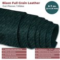thumbnail image 2 of ELW 6-7 oz. 2.4-2.8mm Teal Pre-Cut 2 PCS 6"x12" 15.2cm x 30.4cm  Full Grain Leather Bison Hide Tooling, Carving, Molding, DIY Craft Projects, Bag, Motorcycle, Shoe, Clothing, Jewelry, Wrapping, 2 of 8