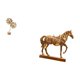 thumbnail image 5 of Escultura nórdica creativa de hoja de metal y caballo, figura abstracta de animal, adorno para mesa, fiesta, hogar, oficina, decoración, estatua de re, 5 of 8