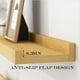 thumbnail image 5 of Estante de pared de madera maciza | Estante decorativo para sala de estar y dormitorio | 30 x 12 x 2 cm | Montaje sin pegamento | Deflector de 1 cm para mayor resistencia a las caídas, 5 of 6