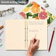 thumbnail image 4 of FORMRS 1-Subject Spiral Notebook 8" x 5" College Ruled 60 Refillable Sheet A5 Hard Cover, Citrus Leaves, 4 of 7
