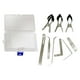thumbnail image 1 of 9x Herramientas de mantenimiento de reparación de saxofón con caja de almacenamiento Kit de herramientas de reparación de saxofón práctico Gloria Mantenimiento de saxofón, 1 of 9