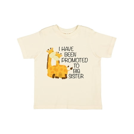 

Inktastic I Have Been Promoted to Big Sister Gift Toddler Toddler Girl T-Shirt
