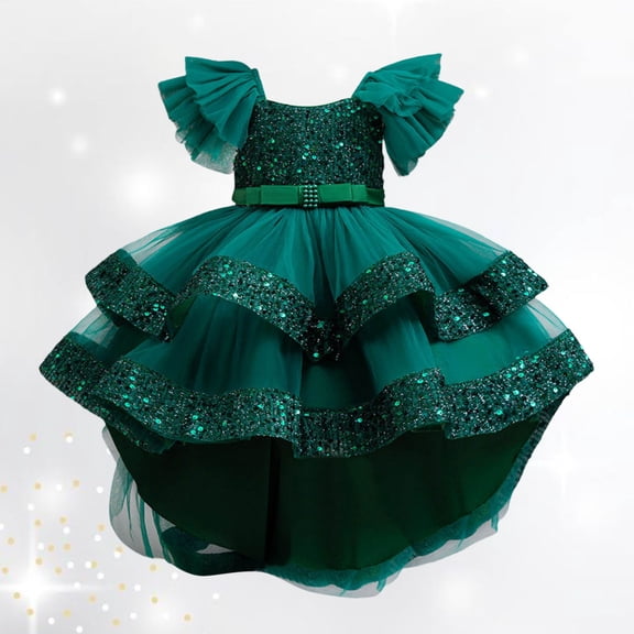 Girl Dresses Casual Birthday Girl Dress Kids Flower Girl Dresses for Wedding 4T