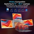 thumbnail image 3 of TUTT 16” Quad Screen Extender | Single Cable Setup | 16:10 IPS | Stand-Alone Portable Monitor For Laptop Mac & Windows S788, 3 of 13