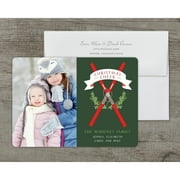 Ski House - Deluxe 5x7 Personalized Holiday Christmas Card
