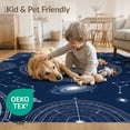 thumbnail image 4 of ODIKA 5'x7' Washable Area Rug Starry Constellation Chart Nebula Meteorite Icons Galaxy Astrology Refined for Dining Room, Under Table, Home Office, Non-Slip Chair-Friendly, 4 of 7