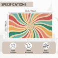 thumbnail image 3 of Groovy Retro Swirl Door Mat, Sunshine Spring Sunmer Decor Welcome Entrance Doormat, Non-Slip Carpet Rugs Floor Mat Decorative for Home/Bathroom/Kitchen/Indoor 17"x30", 3 of 6