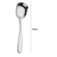 thumbnail image 1 of Stainless Steel Spoon Flat Bottom Dessert Spoon Rice Spoon Mirror Polished for Easy Cleaning Use for Yogurt Soup Porridge Iced Drinks Kitchen Dining Essential, 1 of 1