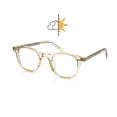 thumbnail image 3 of Photochromic Oval Eyeglasses Frame Color-Shifting Sunlight-Activated Color-Changing Glasses with Clear Plano Lens, 3 of 7