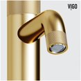 thumbnail image 7 of VIGO Apollo Button Operated Single-Hole Bathroom Faucet Set with Deck Plate in Matte Brushed Gold, 7 of 7