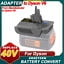 Battery Adapter for Black Decker 40V LBX1540, LBX2040, LBXR36, LBXR2036, Lion Battery Convert to for Dyson V6 SV04 DC58 DC59 DC61 DC62 DC72 DC74 Absolute Animal Motorhead Slim SV03 SV04 Animal tools