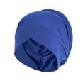 thumbnail image 2 of Yutnsbel Women Muslim Stretch Turban Hat Chemo Cap Hair Loss Head Scarf Wrap, Blue, 2 of 4