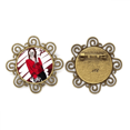 thumbnail image 1 of Chica inteligente figura Art Design Illustration Broche de flores, regalo de joyería para mujeres y niñas Unbranded  M, 1 of 3