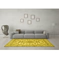 thumbnail image 3 of Ahgly Company Indoor Rectangle Medallion Yellow Traditional Area Rugs, 2' x 5', 3 of 4